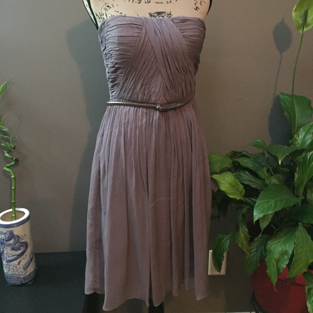 Donna Morgan 100% Silk Lavender Dress